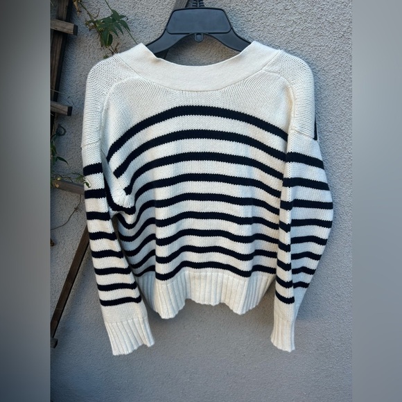 Sezane Striped Wilson Cardigan - Picture 10 of 10